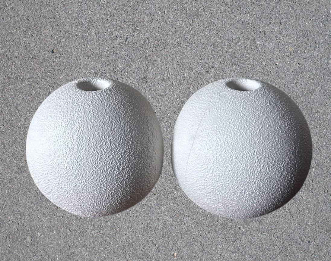 Bertoncello  Pair Of White Glazed Ceramic Candlesticks Design By Roberto Rigon For Sale 3