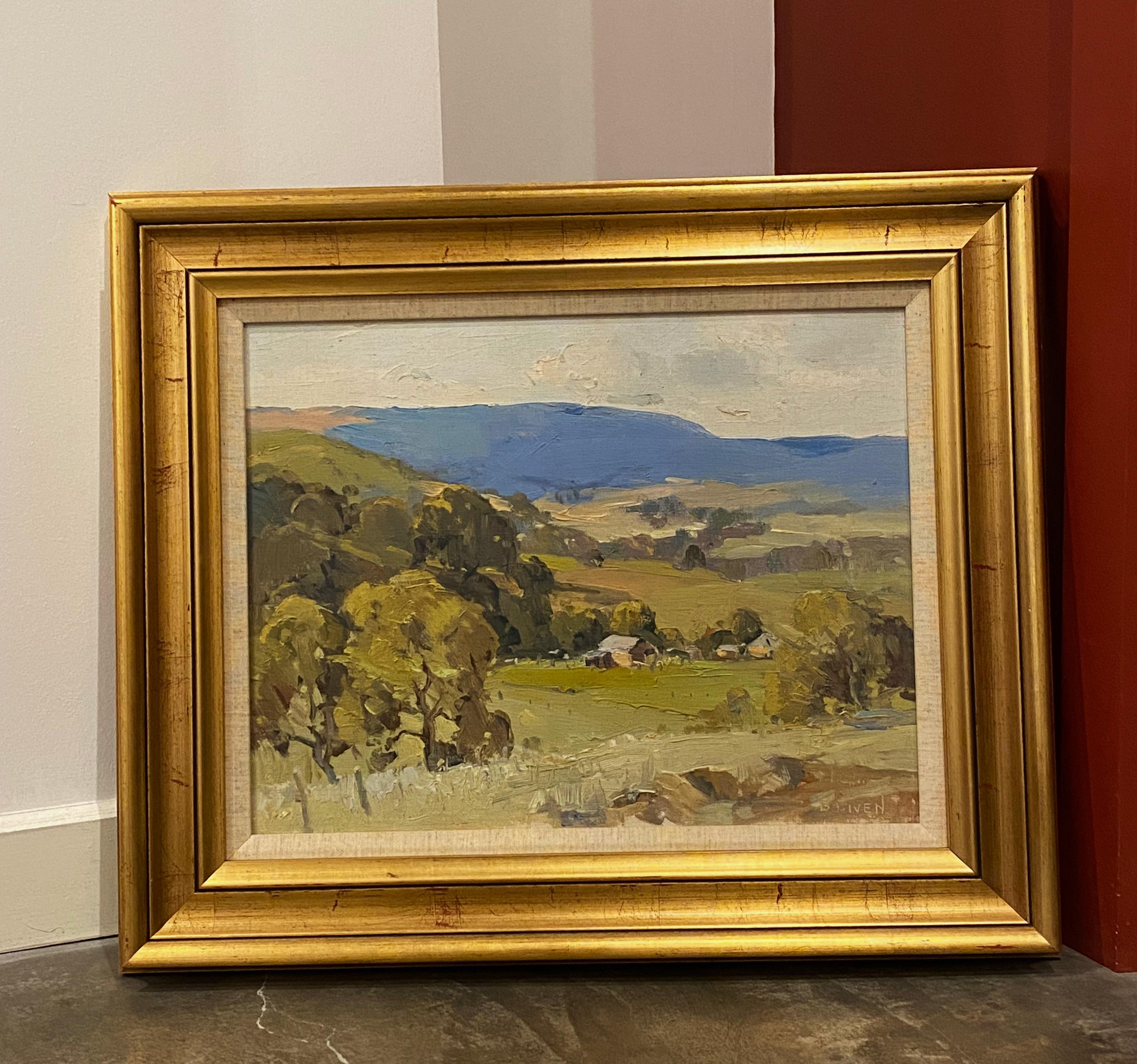 Bertram Studley Fiven was an Australian artist,
(active 1940 - 50's)
born in 1888 in Carlton Victoria

He served in the Australian Army from 1915 to 1919, 
rising to a rank of Lieutenant

Died in 1958 at Heidelberg Victoria.

This oil on canvas