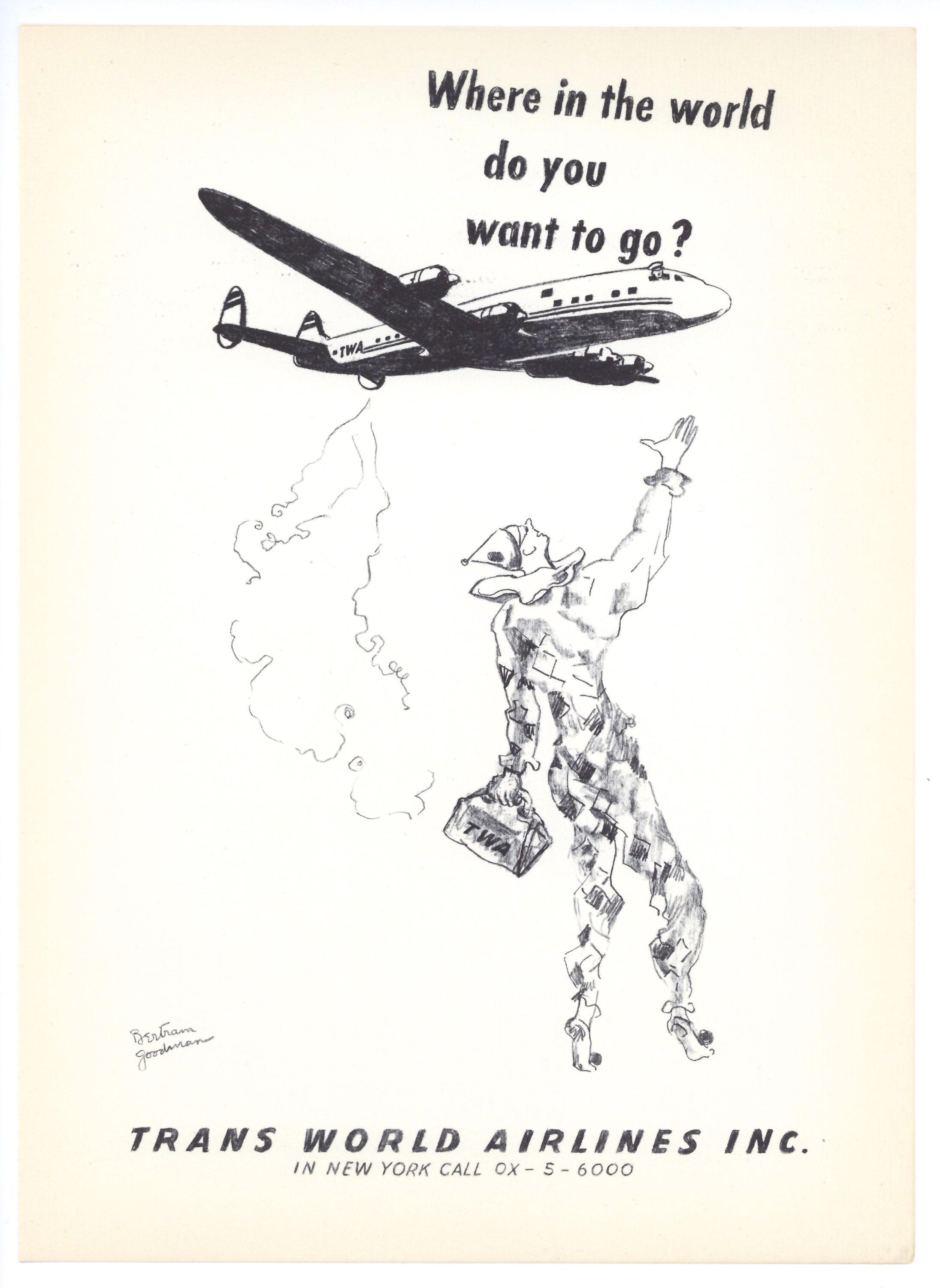 original lithograph - Print by Bertram Goodman