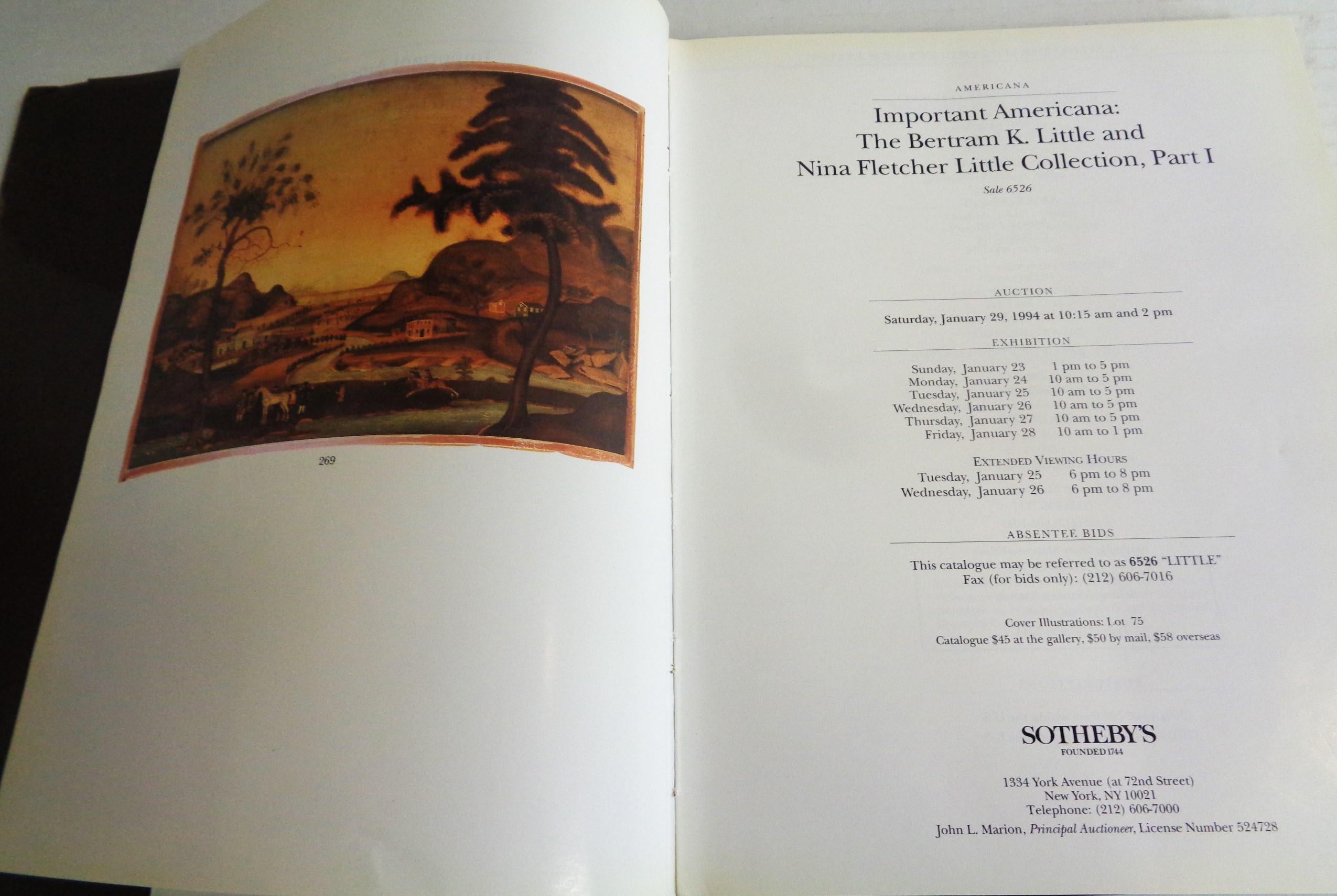 Late 20th Century Bertram K. Little Nina Fletcher Little Collection: 1994 Sotheby's Catalogs 1 & 2 For Sale