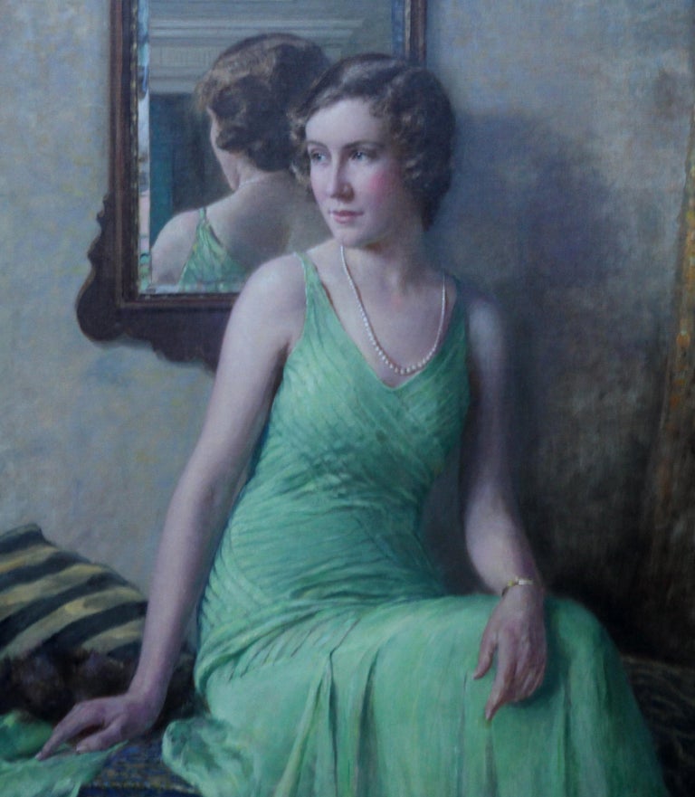 Bertram Priestman Billy Kathleen Bell British Art Deco seated