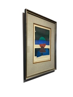 BAT -  Abstract Mixed Media Landscape