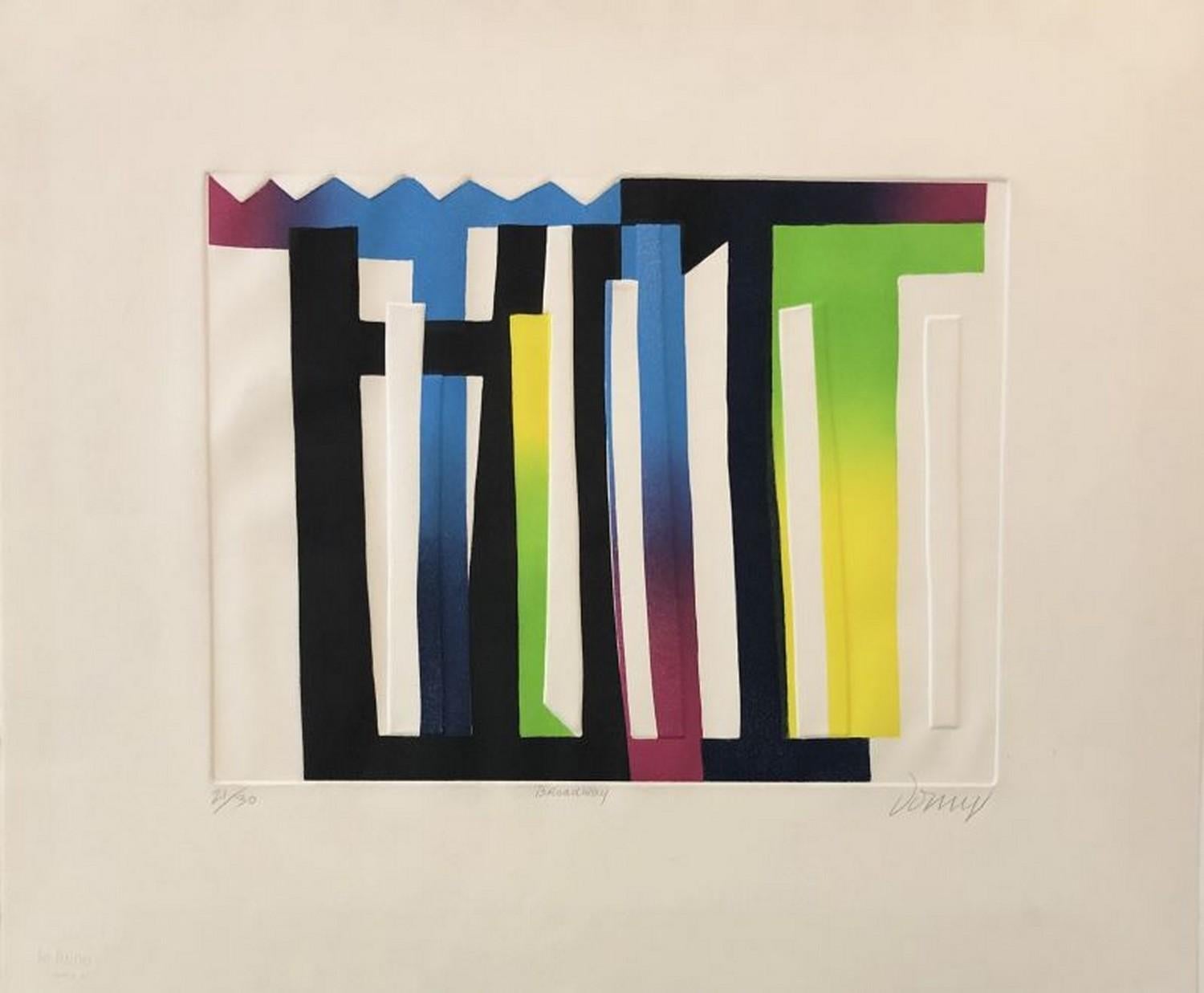 Bertrand Dorny Abstract Print - Broadway 