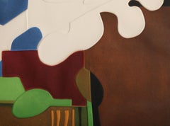 Jardinet, Signed Modern Embossed Aquatint by Bertrand Dorny