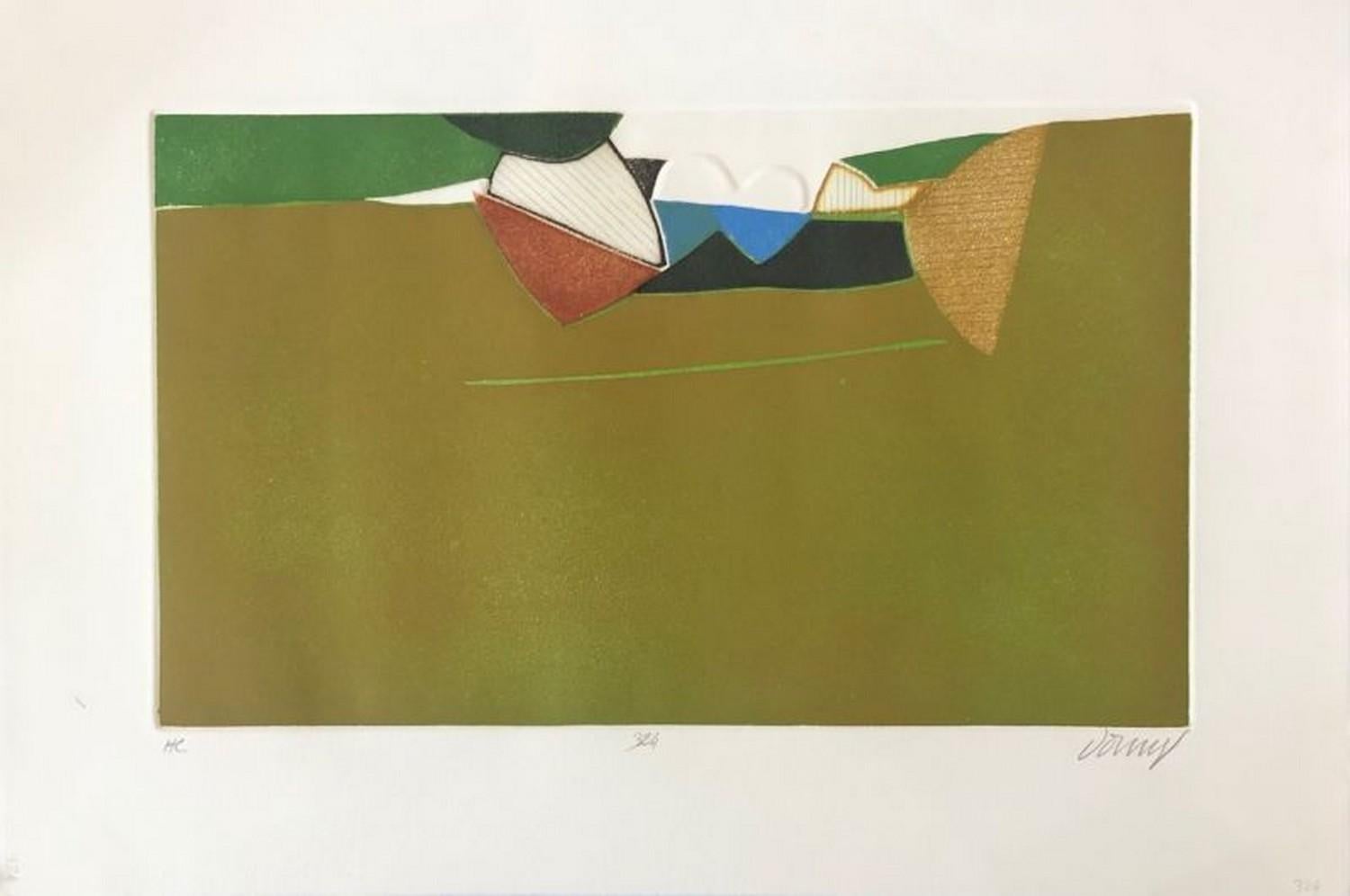 Bertrand Dorny Abstract Print - Paysage n°5 