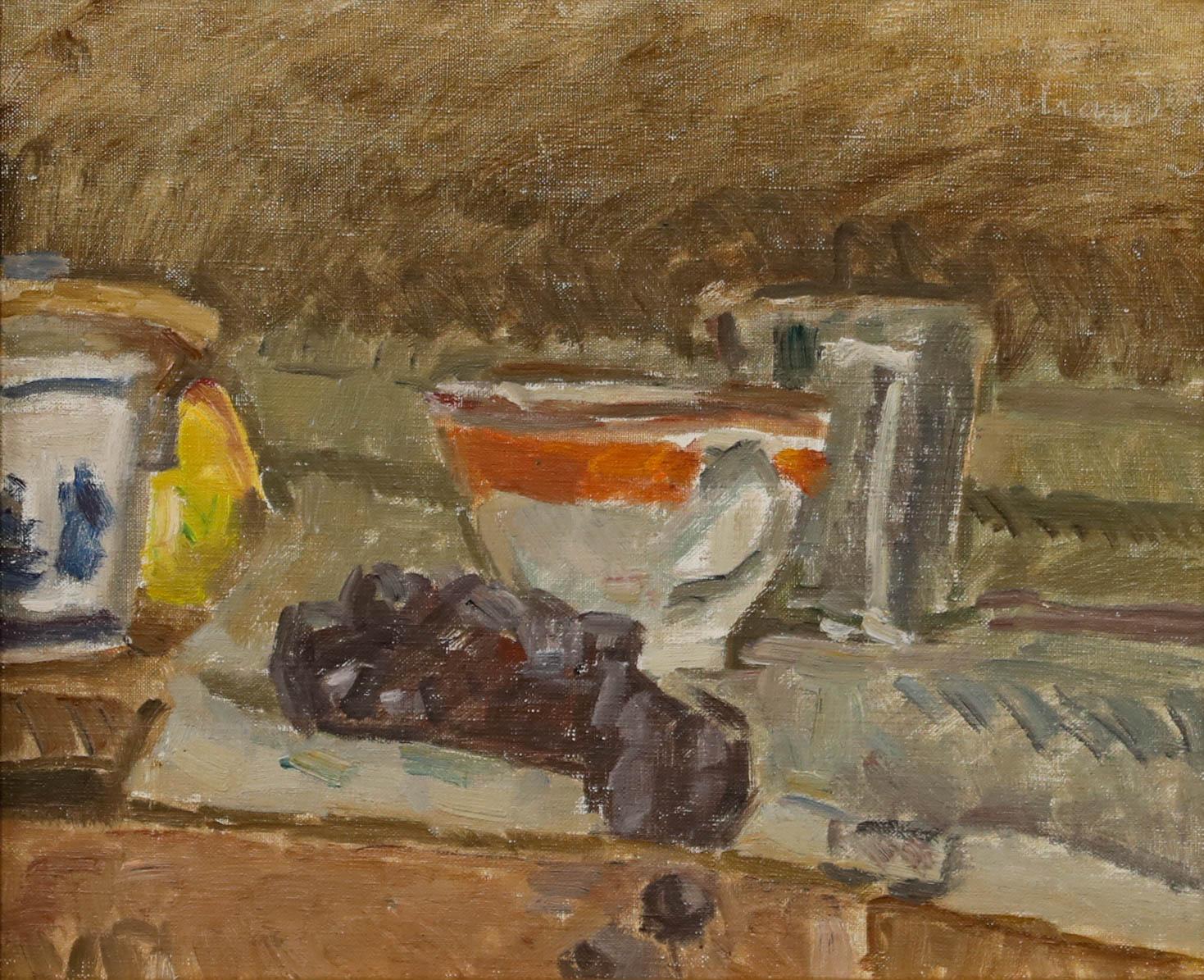 Bertrand Py (1895-1973) – Ölgemälde des 20. Jahrhunderts, Die Teekanne – Painting von Bertrand PY