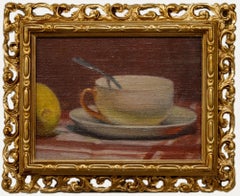 Bertrand Py (1895-1973) - Encadrée, huile du milieu du 20e siècle, thé citron chaud