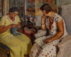 Bertrand Py (1895-1973) - Mid 20th Century Oil, Quiet Contentment