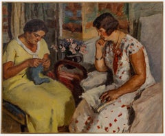Bertrand Py (1895-1973) - Huile du milieu du 20e siècle, contenue dans des couvertures