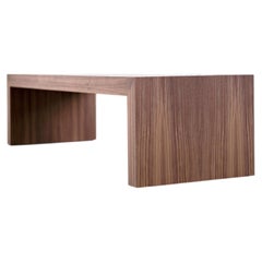 Bertu Bench, Waterfall Modern Light Walnut Bench, Walnut