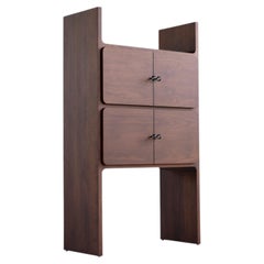 Bertu Bookshelf, Parker Modern Bookshelf Storage, Walnut