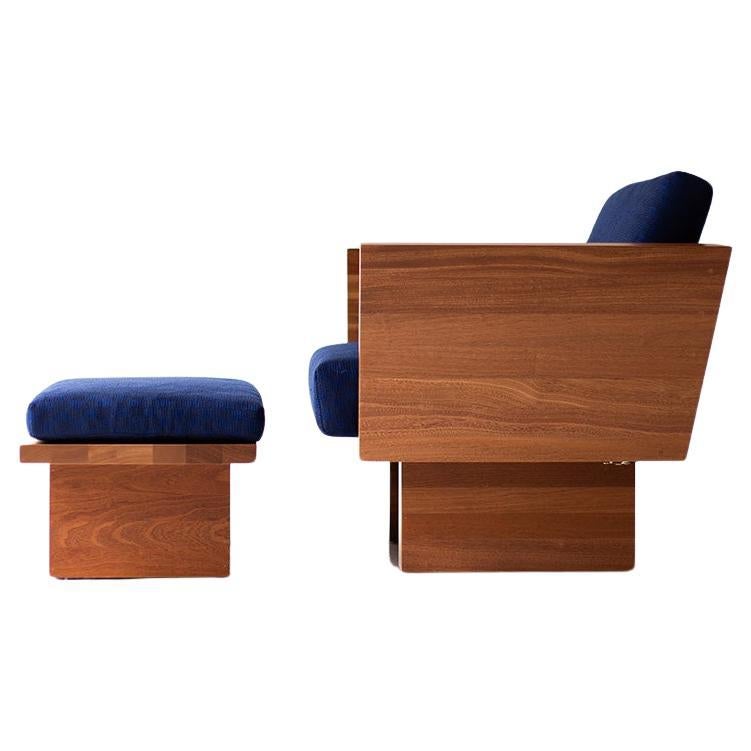 Bertu Chair and Ottoman, Suelo Modern Chair and Ottoman, Patio Furniture