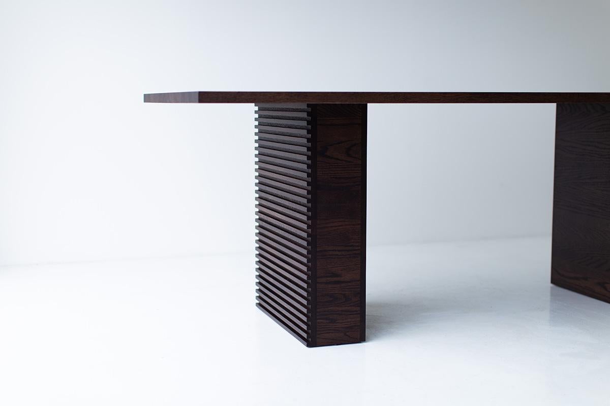 Contemporary Bertu Cicely Dining Table with Chunky Leg For Sale