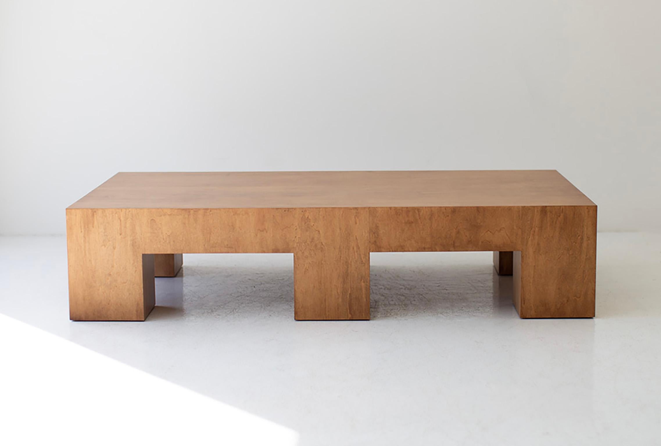 Moderne Bertu Coffee Table, Large Modern Coffee Table, Maple Veneer, Mondo en vente