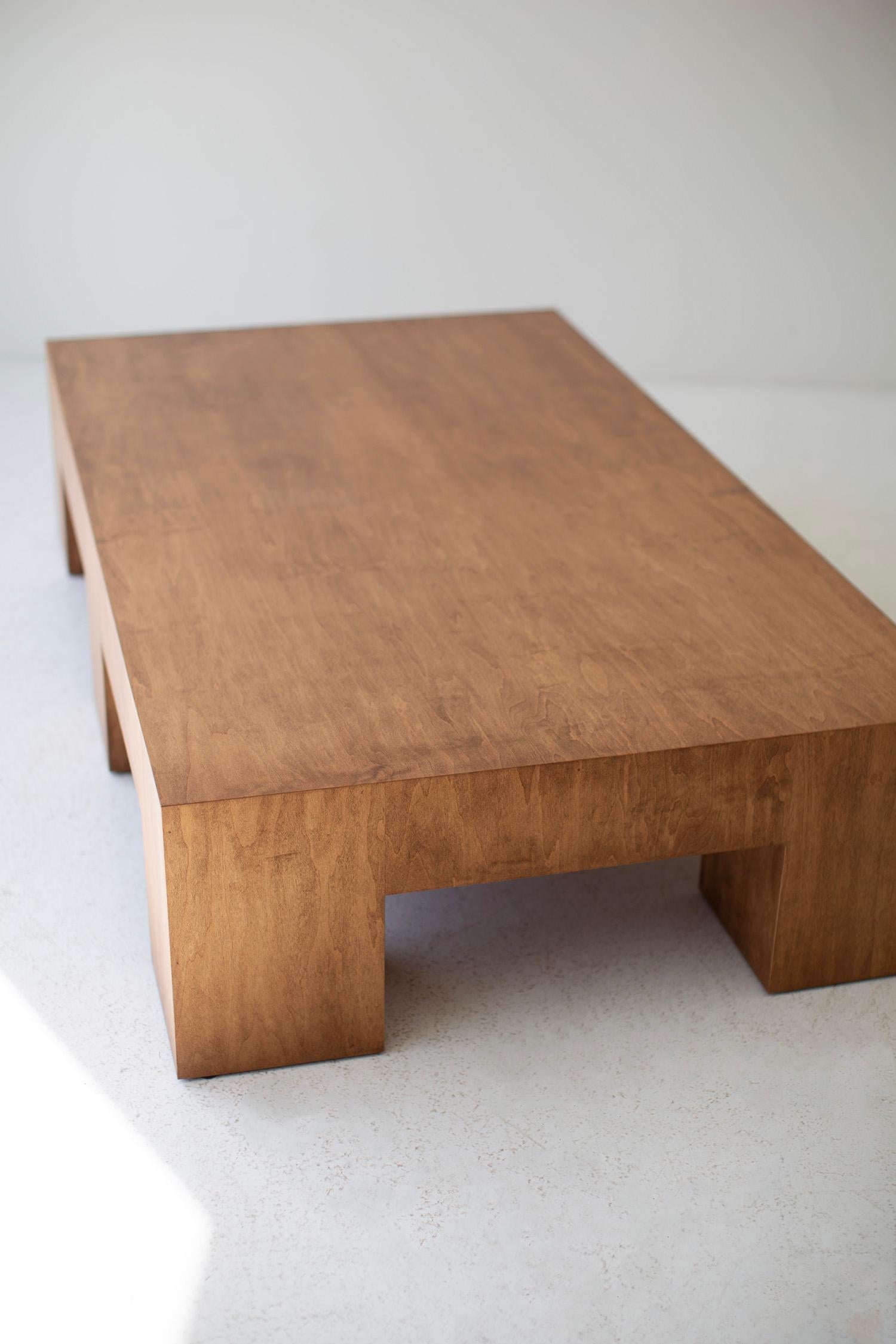 Bertu Coffee Table, Large Modern Coffee Table, Maple Veneer, Mondo Neuf - En vente à Oak Harbor, OH