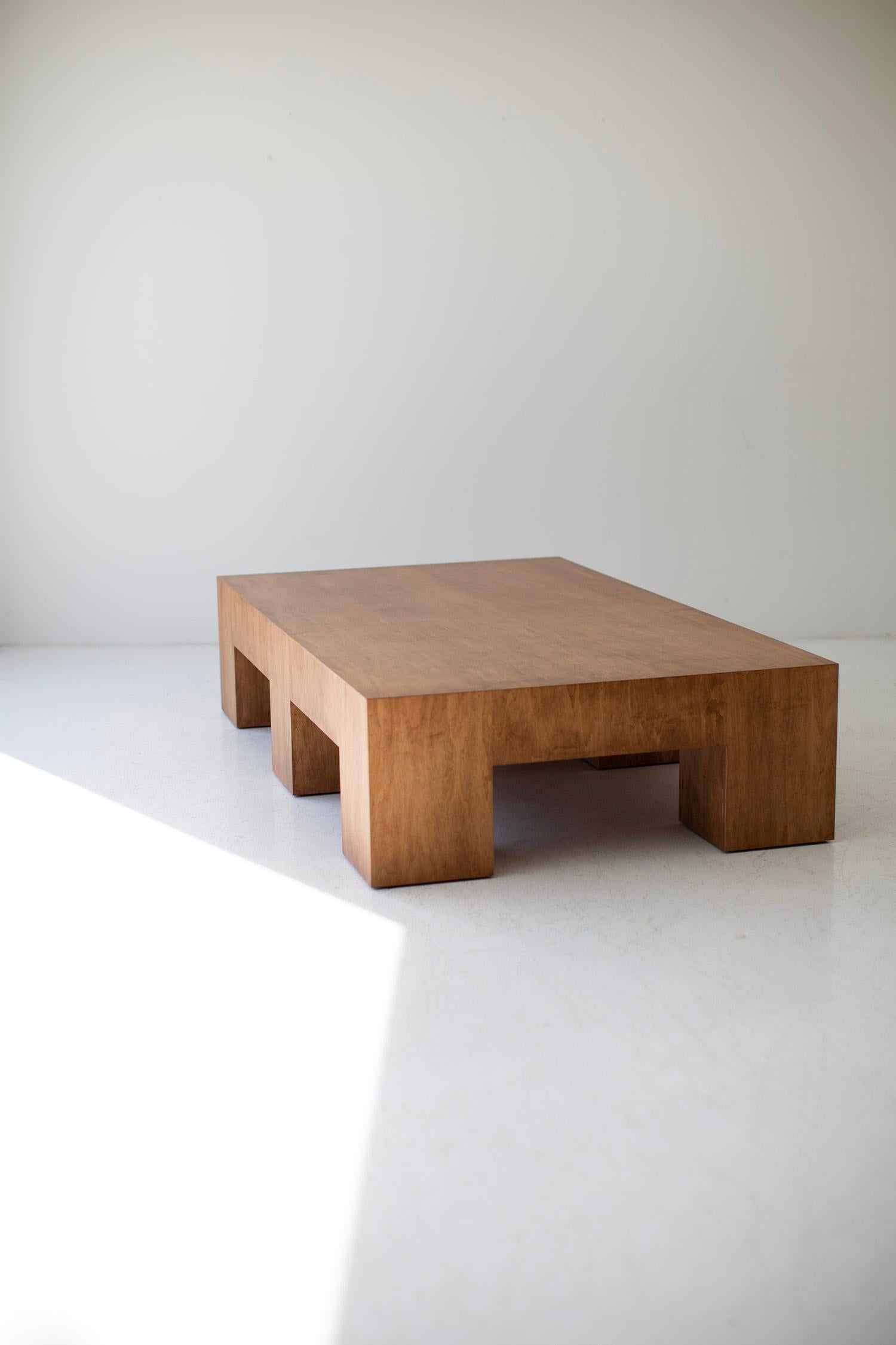 Érable Bertu Coffee Table, Large Modern Coffee Table, Maple Veneer, Mondo en vente