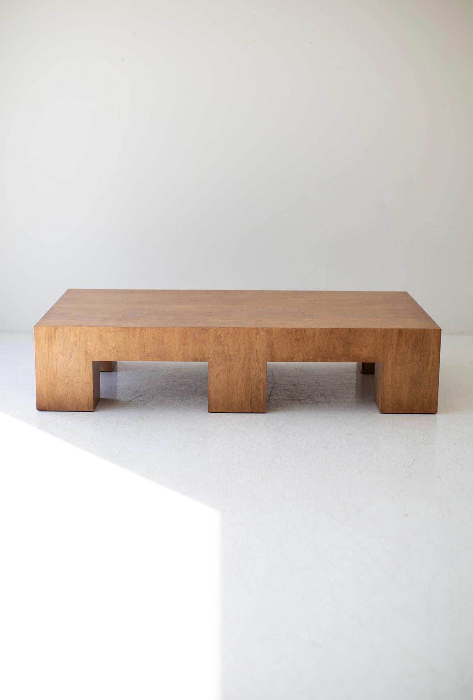 Bertu Coffee Table, Large Modern Coffee Table, Maple Veneer, Mondo For Sale 2