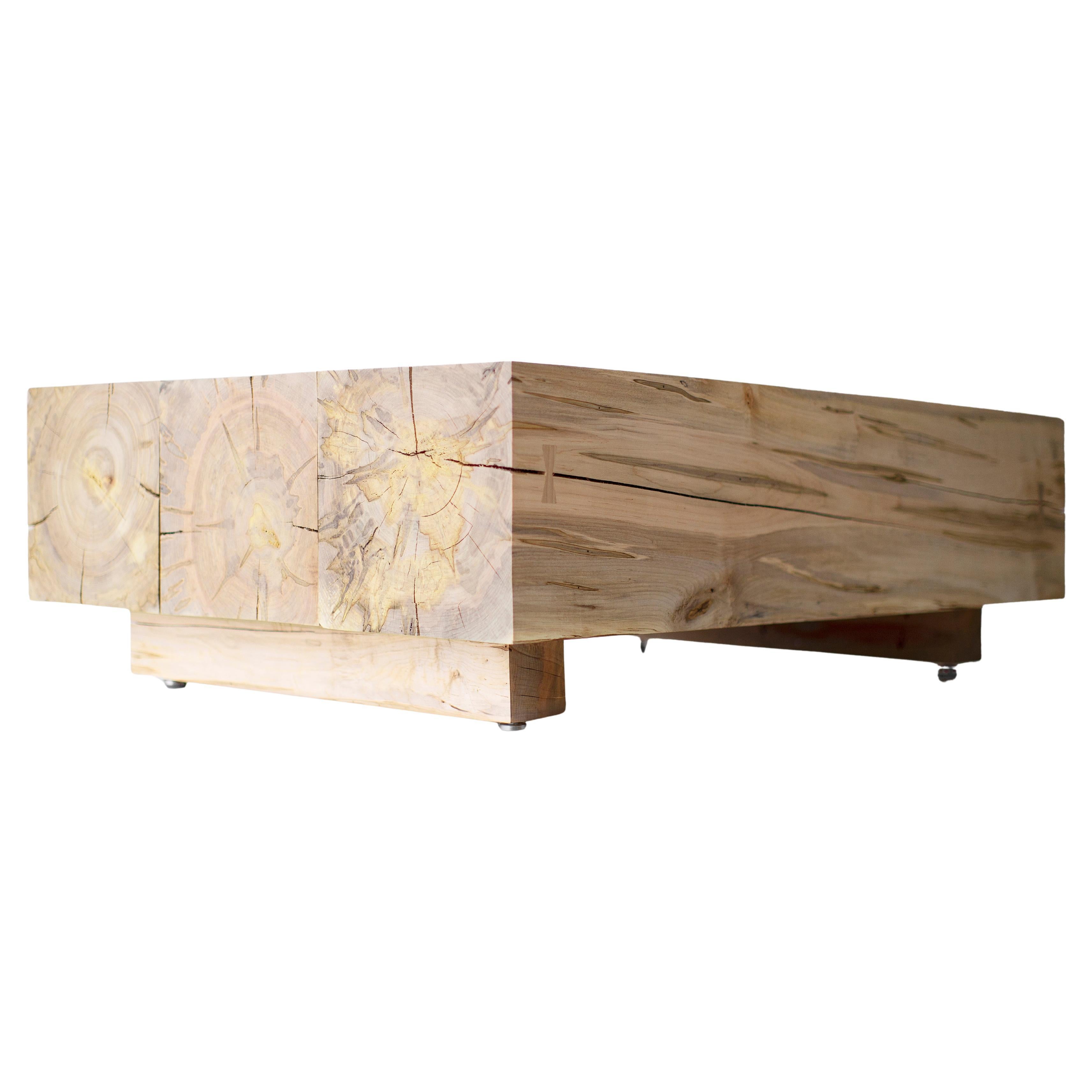 Bertu Coffee Table, Beam Modern Maple Coffee Table, 3ft x  , Customizable