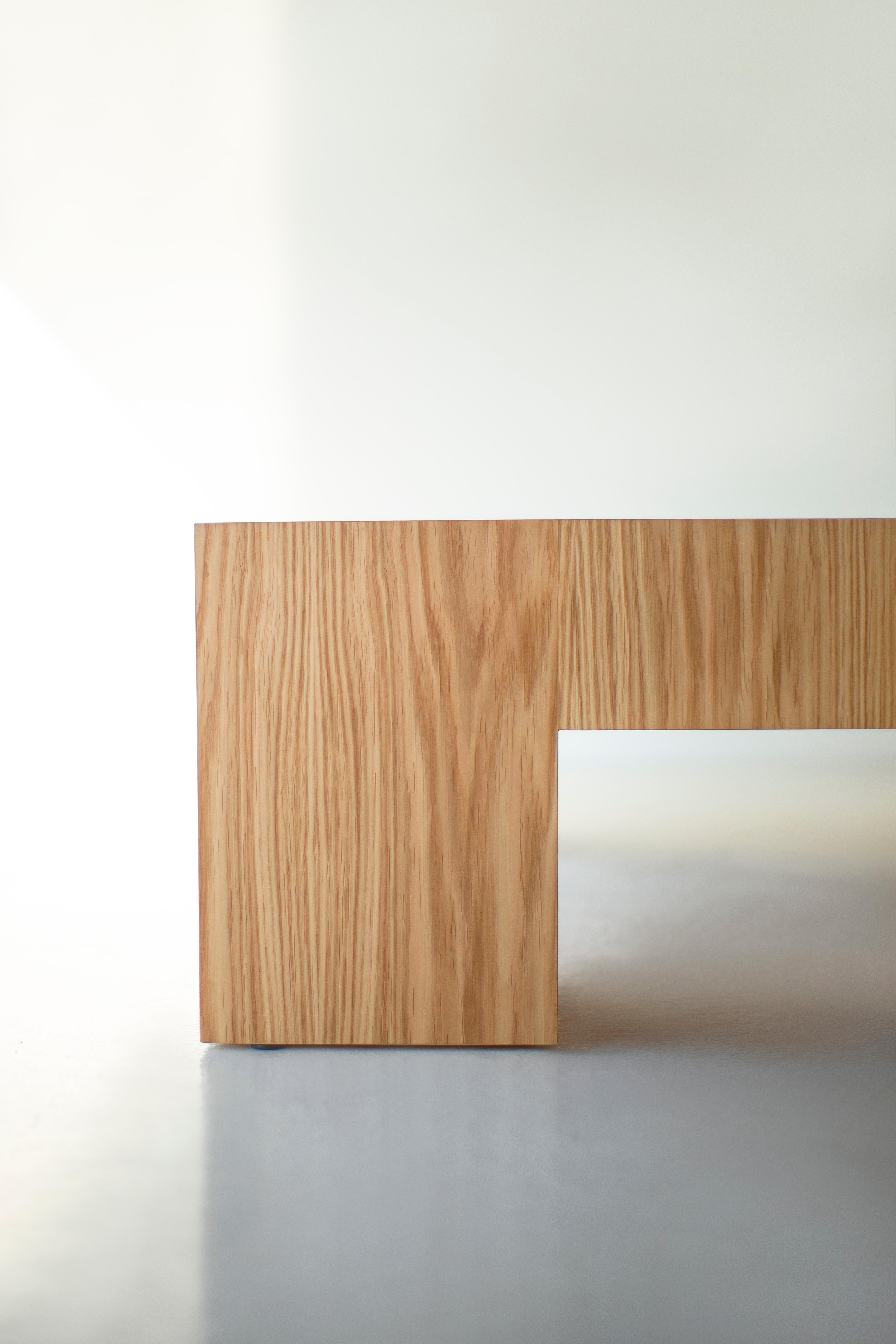 Bertu Coffee Tables, Mondo Modern White Oak Coffee Table, Customizable In New Condition For Sale In Oak Harbor, OH