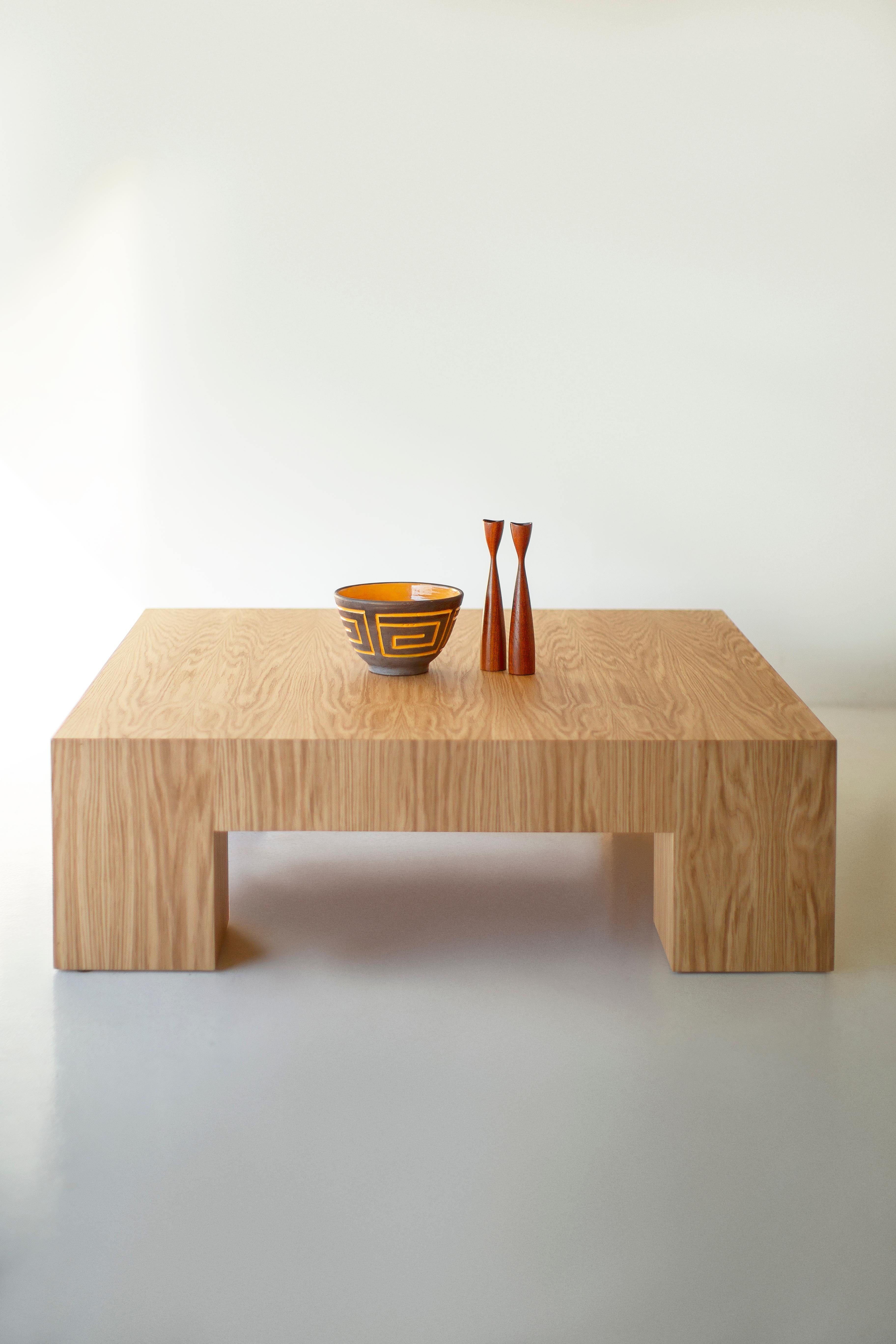 Bertu Coffee Tables, Mondo Modern White Oak Coffee Table, Customizable For Sale 4