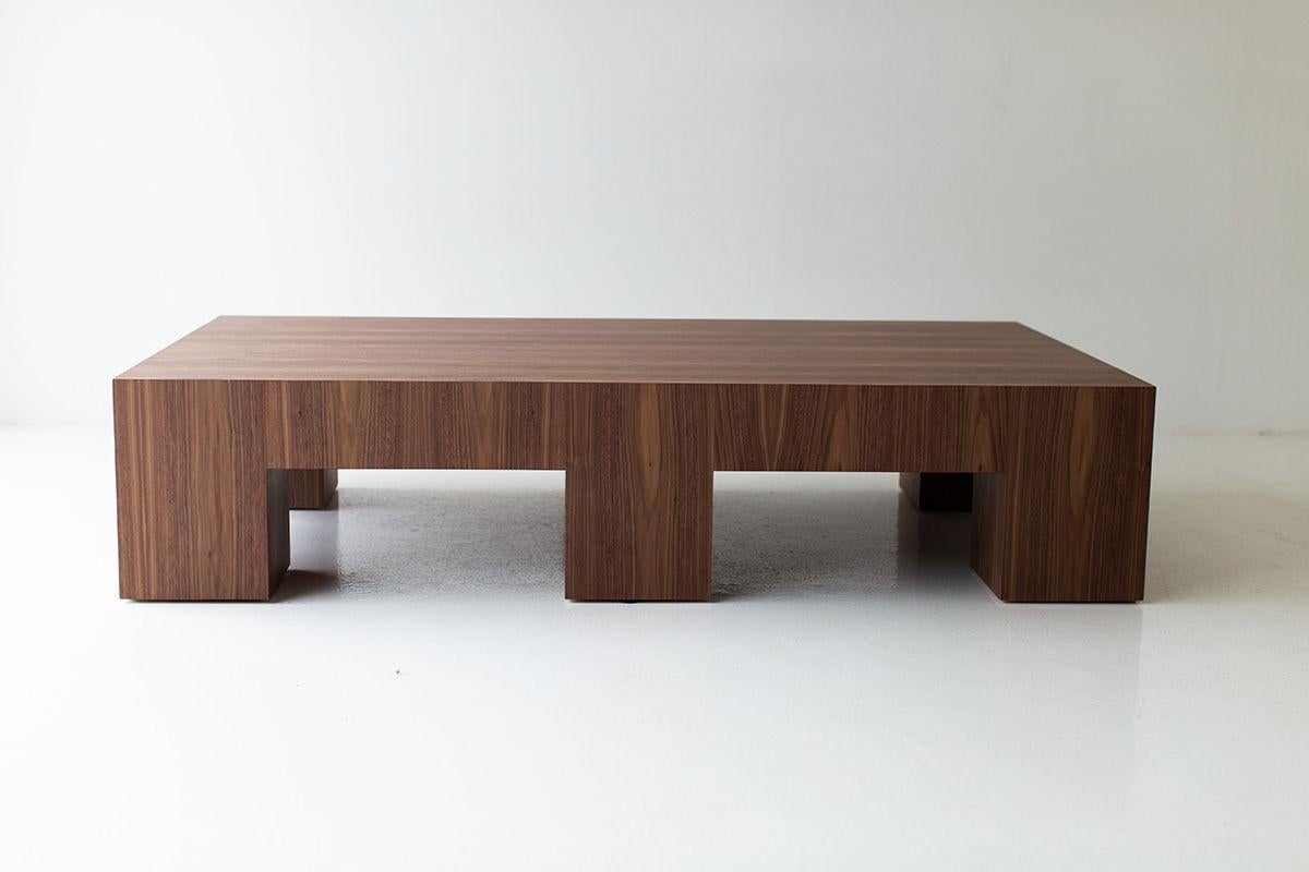 Modern Bertu Coffee Tables, Mondo Walnut Coffee Table, Large For Sale
