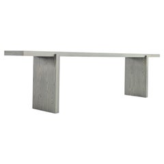 Bertu Console, The Rockefeller Modern Slate Console, Red Oak