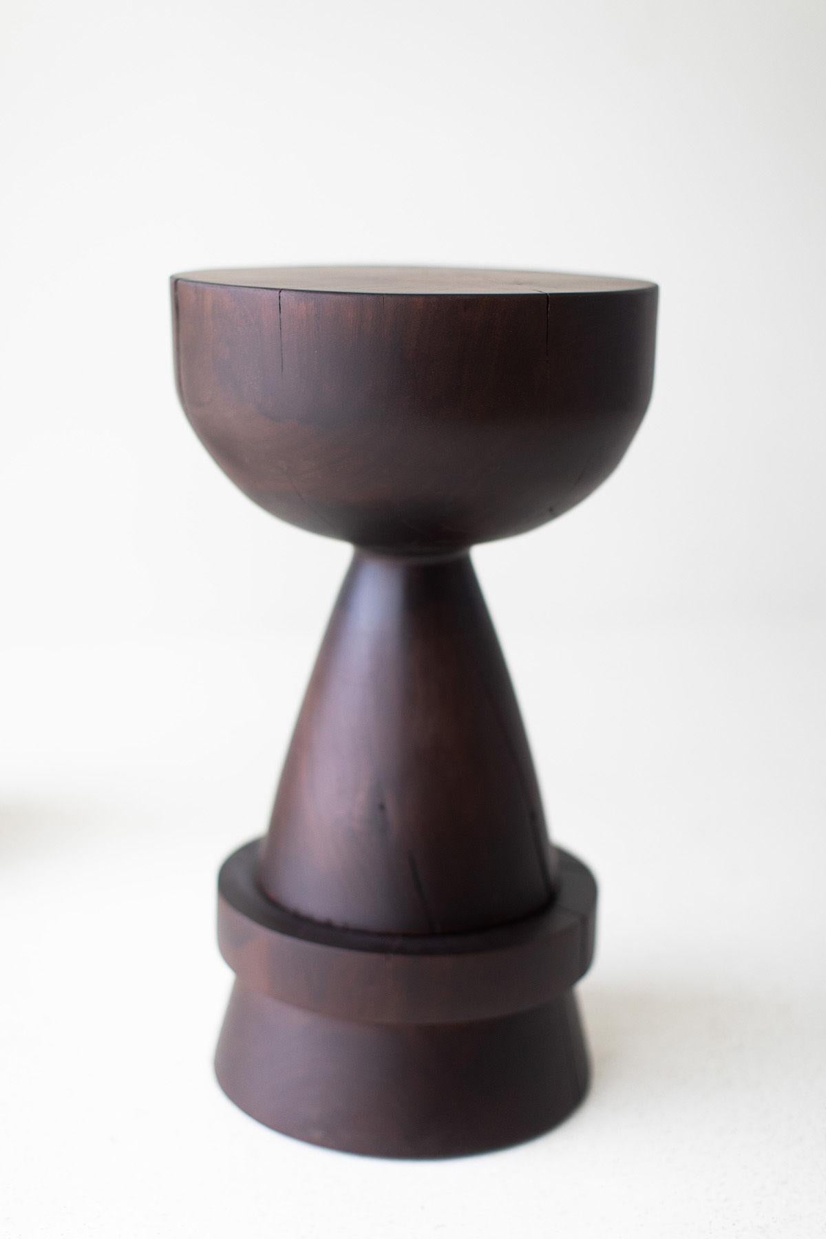 American Bertu Counter Stools, Boca Uno Walnut Counter Stool For Sale