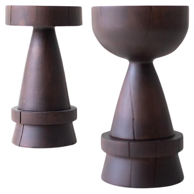 Bertu Counter Stools, Boca Uno Walnut Counter Stool