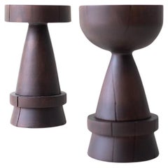 Bertu Counter Stools, Boca Uno Walnut Counter Stool
