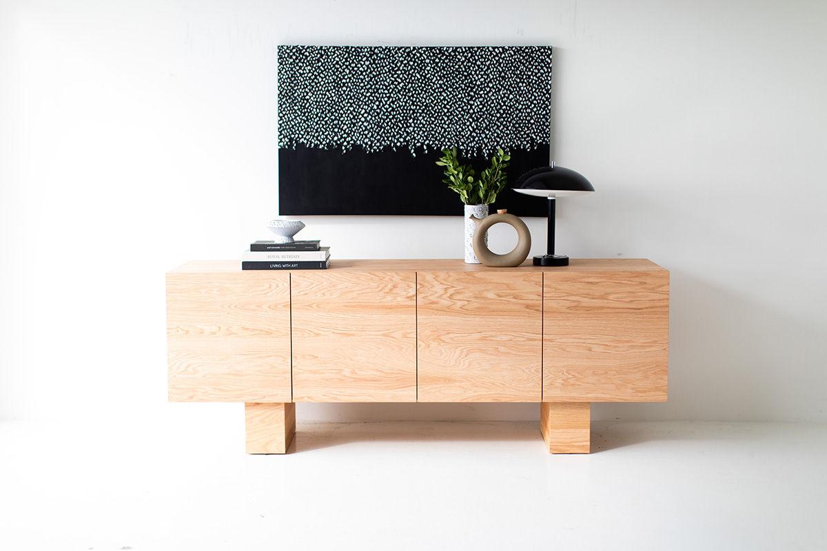Need something now? We are offering a few of our pieces, including this Suelo Credenza ready to ship! 20% off and in perfect/excellent condition. These are all one-off pieces. First come, first serve.

This Suelo Modern Credenza is made in the heart