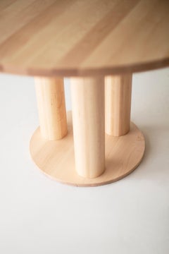 Bertu Dining Table, Modern Round Dining Table, Dining Table, Maple, Cava