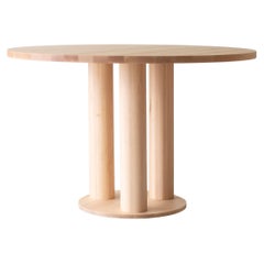 Bertu Dining Table, Modern Round Dining Table, Dining Table, Maple, Cava