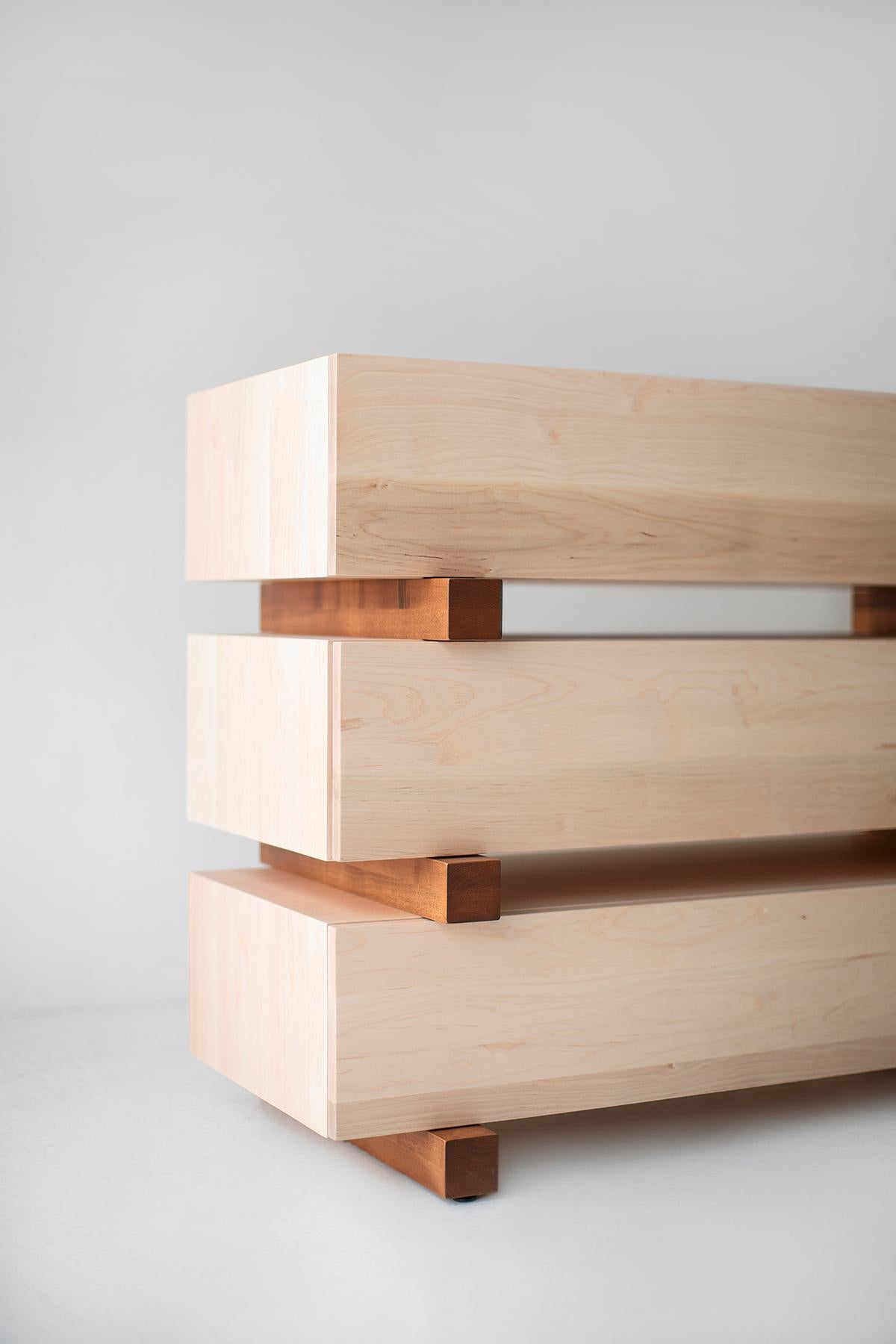 Bertu Dressers, Santa Fe Modern Dresser, Maple For Sale 1