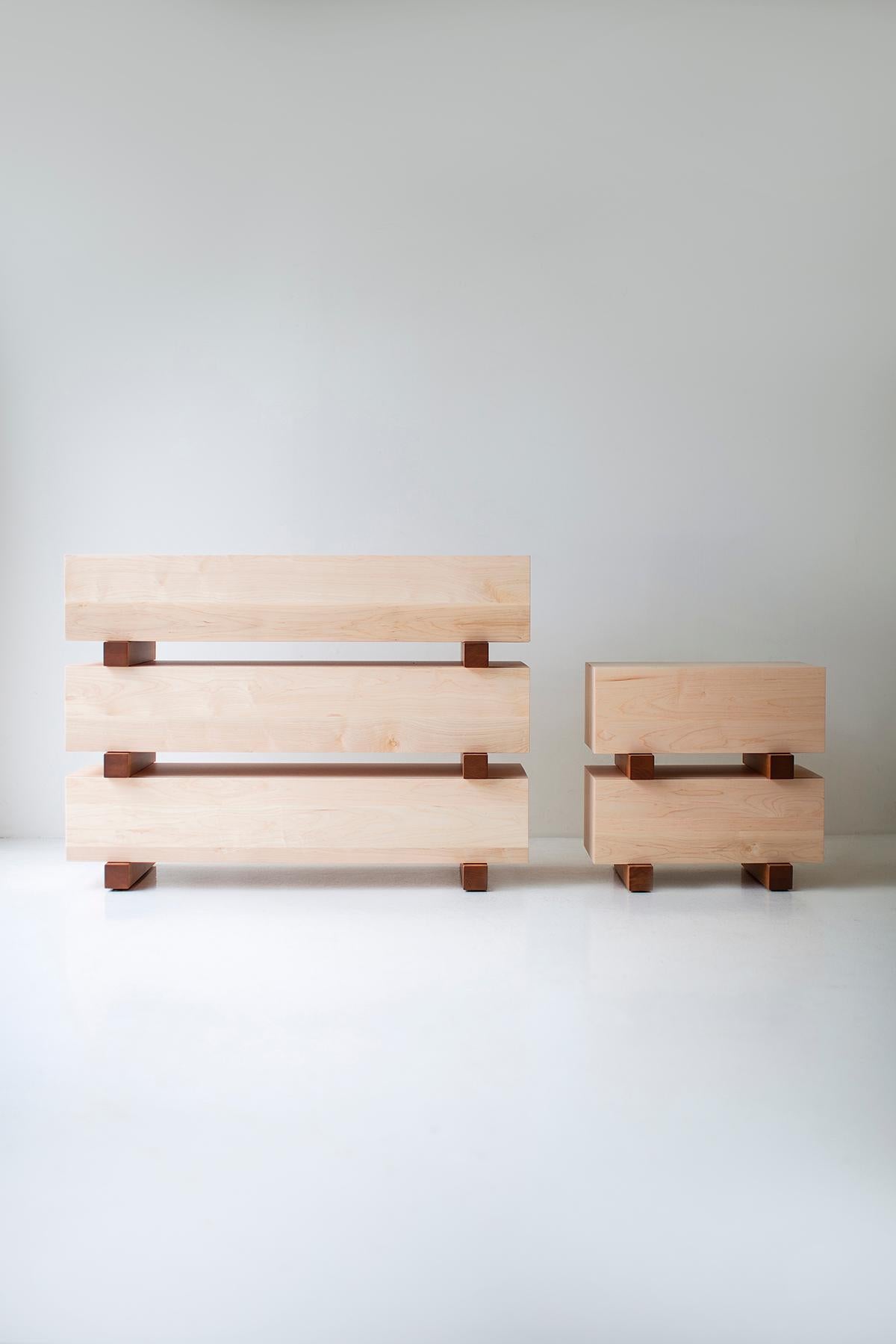 Bertu Dressers, Santa Fe Modern Dresser, Maple For Sale 2