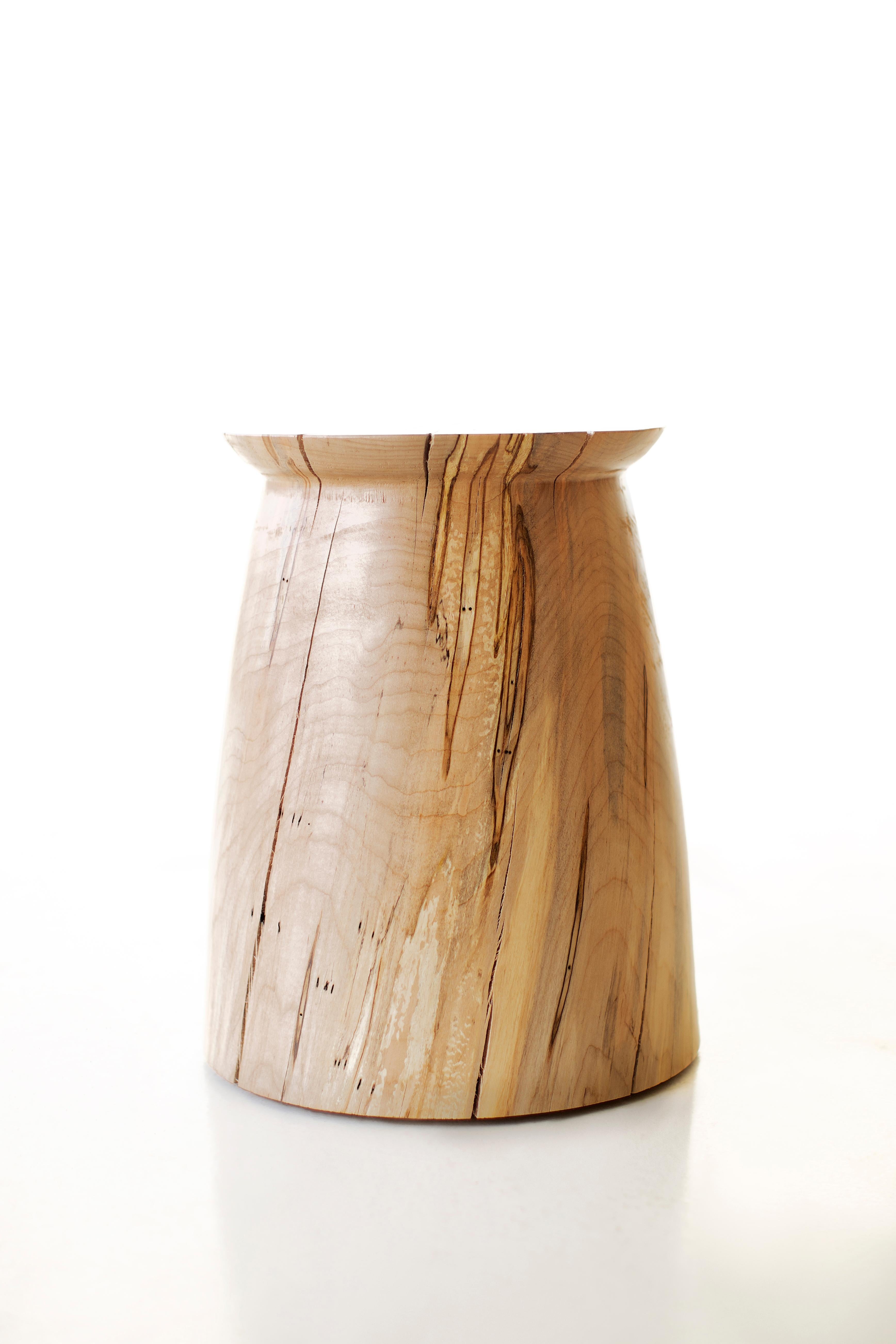 Bertu Beistelltisch, Brinx Modern Ahorn Beistelltisch, Massivholz, Artisan im Angebot 3