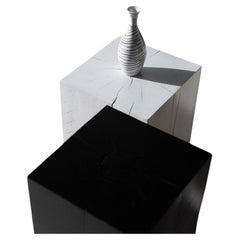 Bertu End Table, Solid Wood Block End Table, Maple