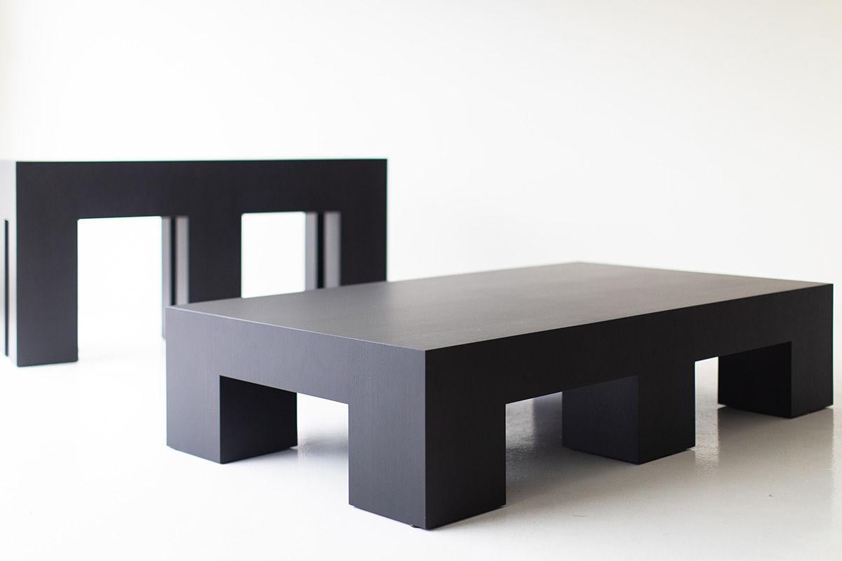 Bertu, Mondo Modern Console Table, Black, Walnut In New Condition For Sale In Oak Harbor, OH