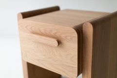 Bertu Nightstands, Iris Oak Nightstand, Bleached