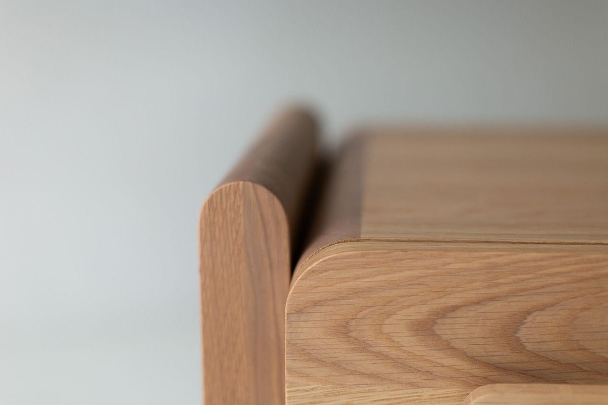 American Bertu Nightstands, Iris Oak Nightstand, Bleached For Sale