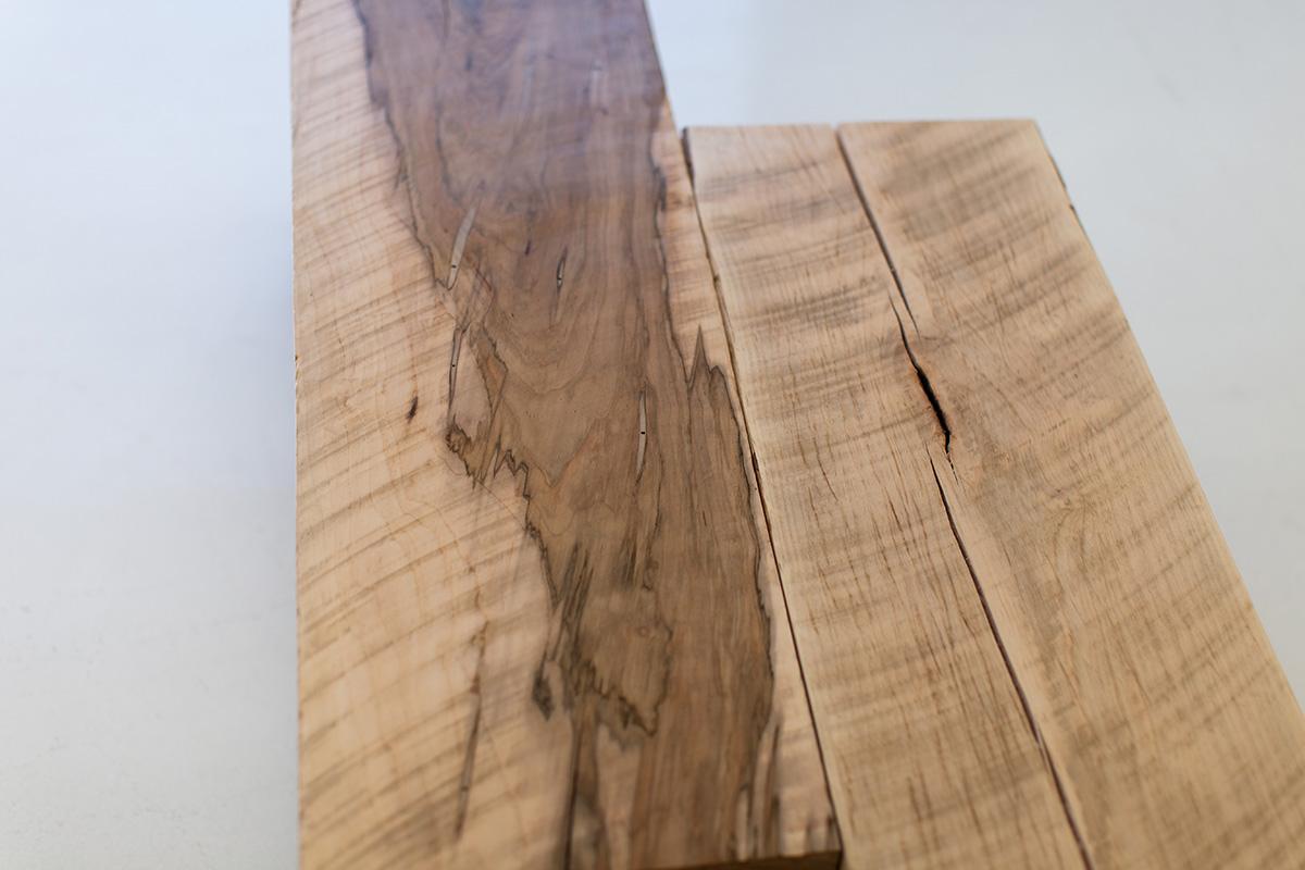 XXIe siècle et contemporain Tables basses Bertu, tables basses modernes en bois, érable, collection Aspen en vente