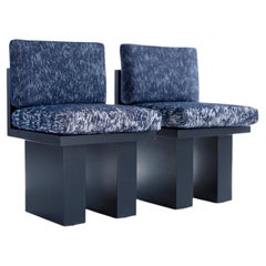 Bertu Outdoor Chairs, Suelo Straight Back Dining Chairs, Black Mahogany