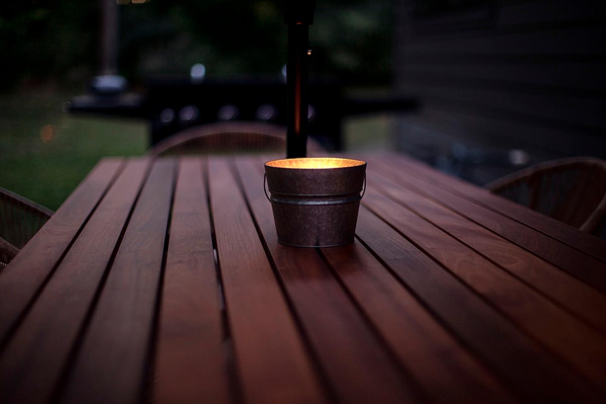XXIe siècle et contemporain Bertu Furniture, Table de salle à manger Chili, acajou, huile de teck en vente