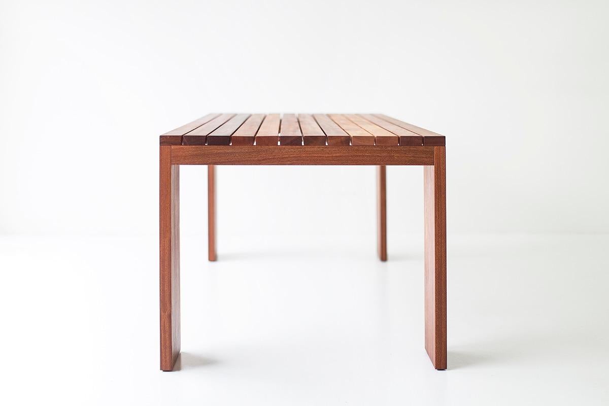 Bertu Furniture, Table de salle à manger Chili, acajou, huile de teck en vente 2