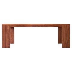 Bertu Patio Furniture, Chile Slatted Top Dining Table, Mahogany Teak Oil