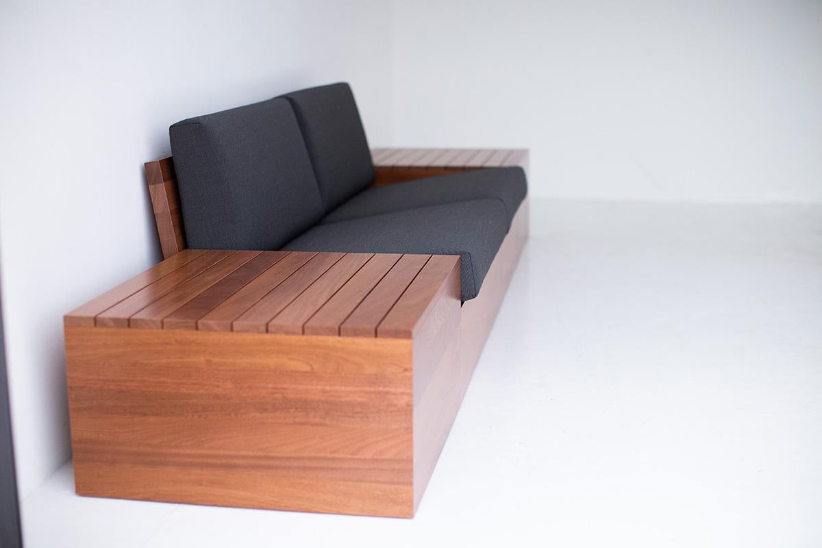 Bertu Patio Muebles, Sofá con Mesas Auxiliares Patio Muebles, Colección Bali Hecho a mano en venta