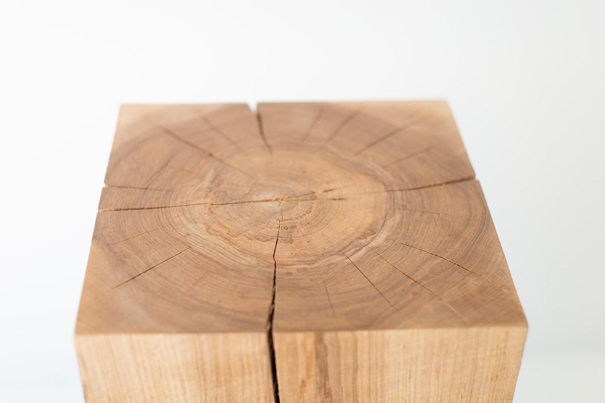 Modern Bertu Pedestal, Solid Wood Art Pedestal, Maple For Sale
