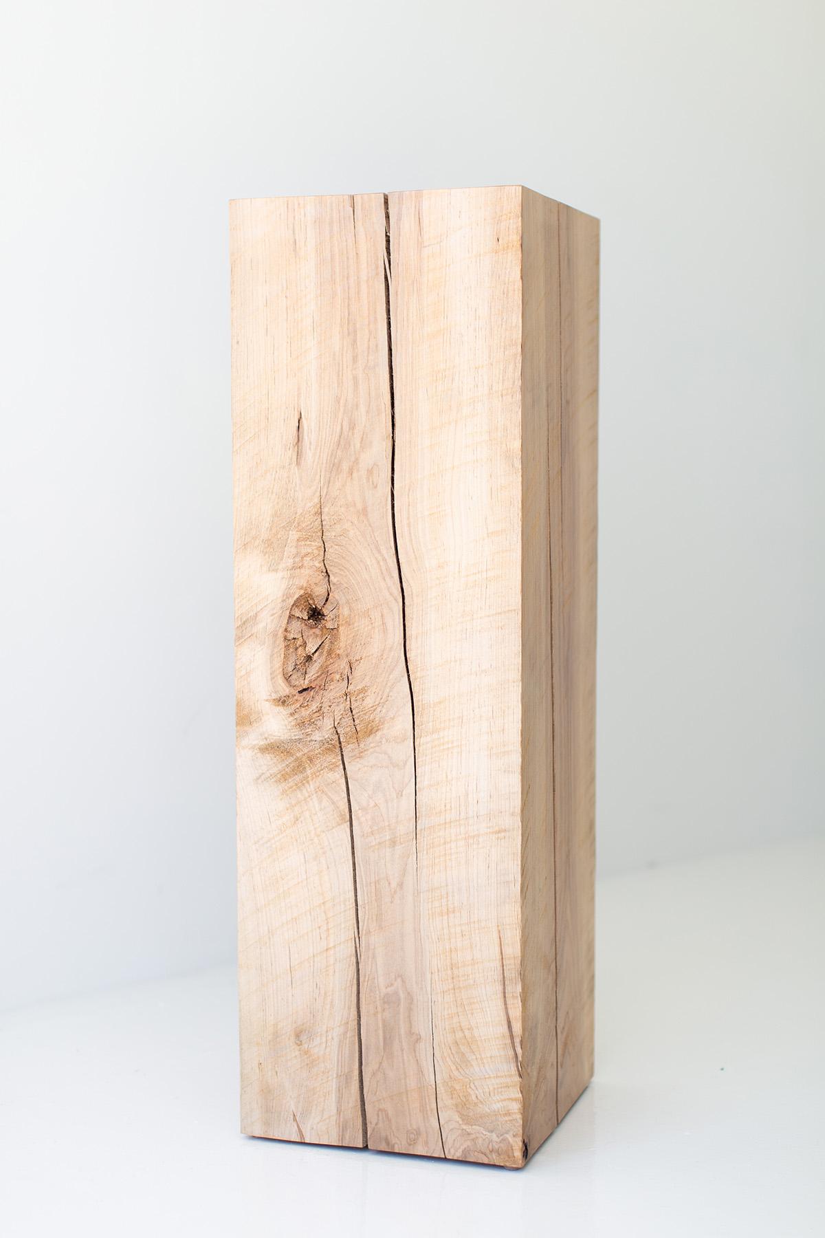 Bertu Pedestal, Massivholz Kunst Pedestal, Ahorn im Zustand „Neu“ im Angebot in Oak Harbor, OH