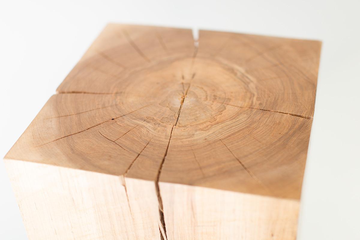 Bertu Pedestal, Solid Wood Art Pedestal, Maple For Sale 2