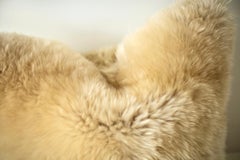 Bertu Pillows, Large Modern Sheepskin Pillow, Fur pillow