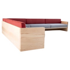 Sectionnel Bertu, Selvi Large sectionnel moderne, Maple